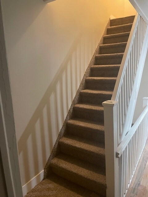 Stair case to Room 3 - 18831 Dormans Rd