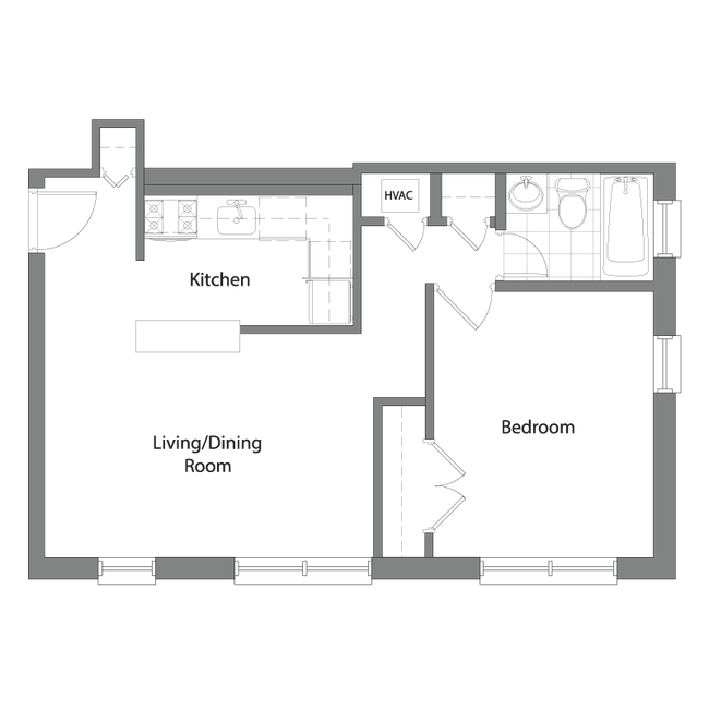 Floorplan - Monroe Tower