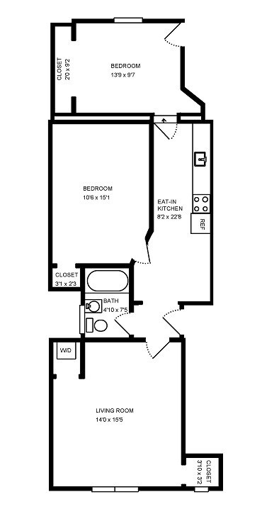 Floorplan - Holbrook Apartments