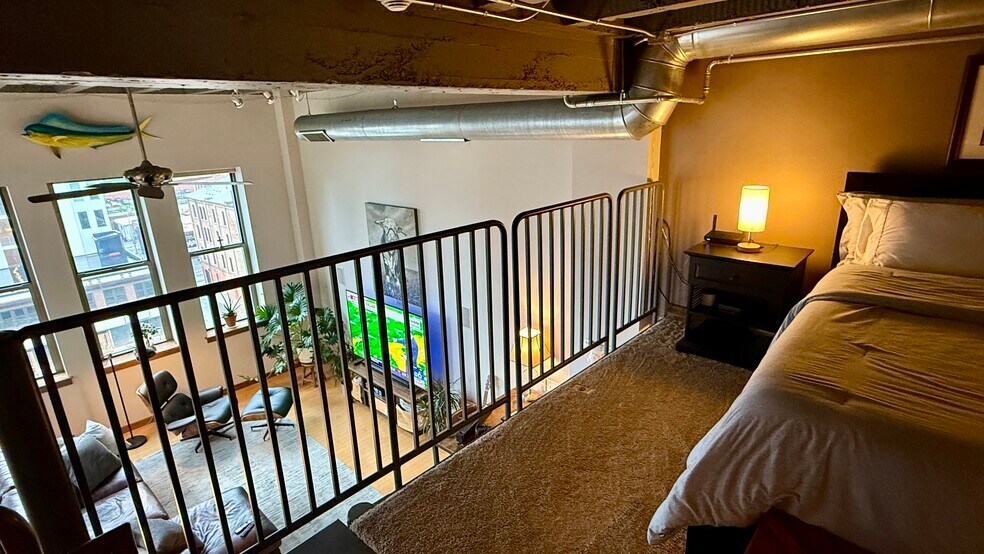 Removable Section of Railing for Easy Access to Loft - 110 N 3rd St