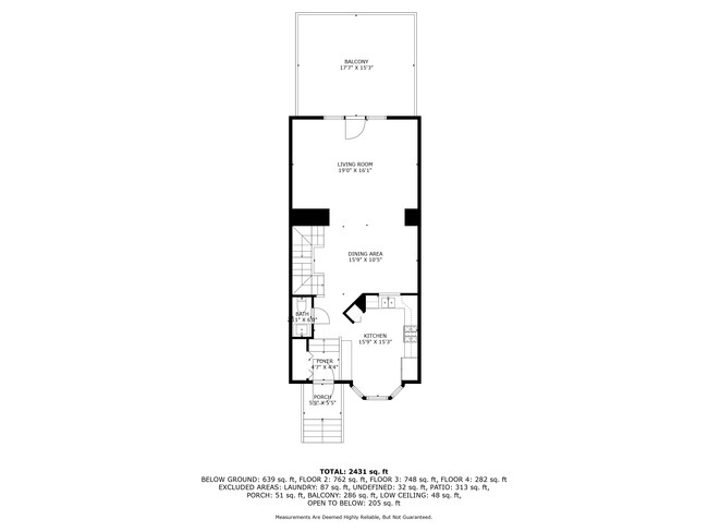 Floorplan - Main Level - 1021 Hidden Moss Dr