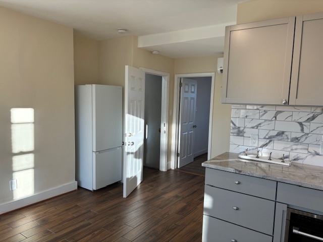 Kitchenette, hallway and fridge - 2909 13th St NW
