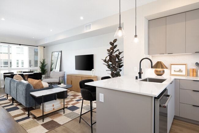 Signature Collection I 3-Bedroom Townhome Living and dining areas - Avalon Pleasanton