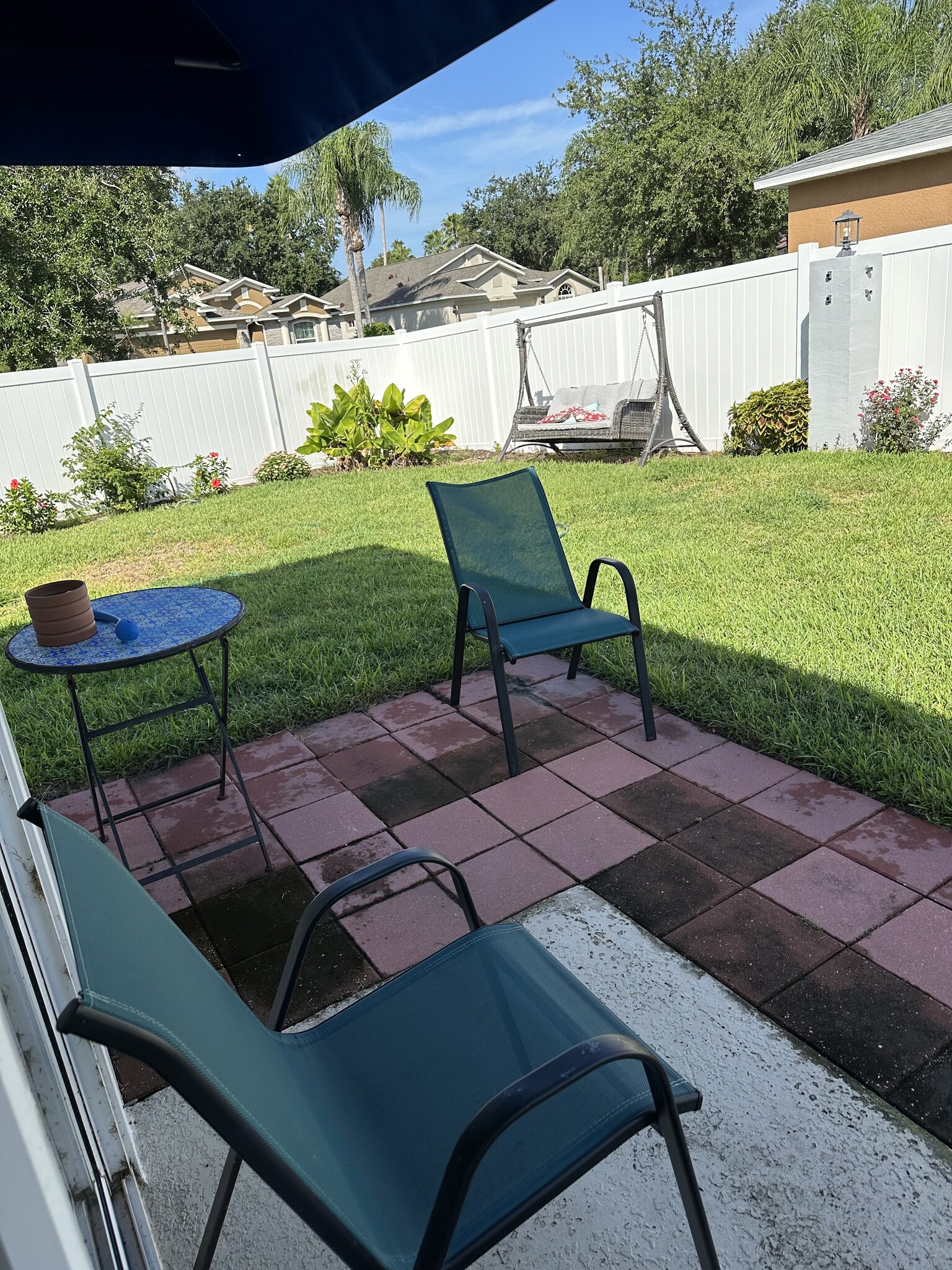 Fenced in back yard - 14708 Masthead Landing Cir