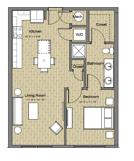 Floorplan - The Easley at UC