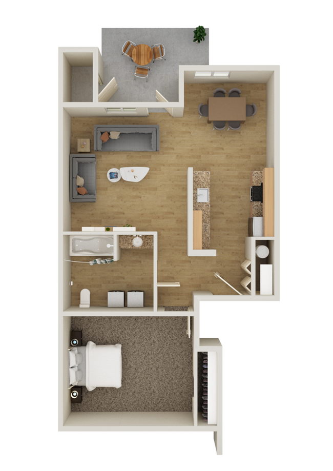 RHR_1x1 Unit C- 750 SF_Floorplan.jpg - Reserve at Hunters Ridge