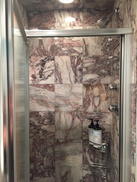 Guest full bathroom - granite shower - 707 College Ave