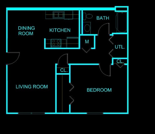 1BR/1BA - Cottonwood Estates Apartments