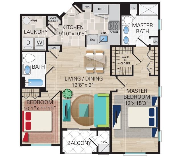 Floorplan - Montage at Hamilton Apartments 55+ Community