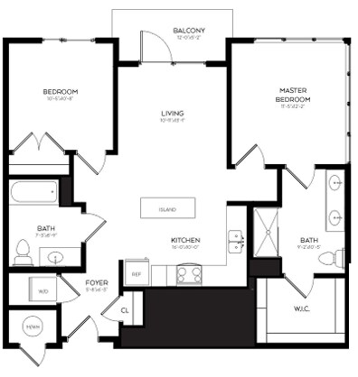 Floorplan - The Franklin at 11th Street Station
