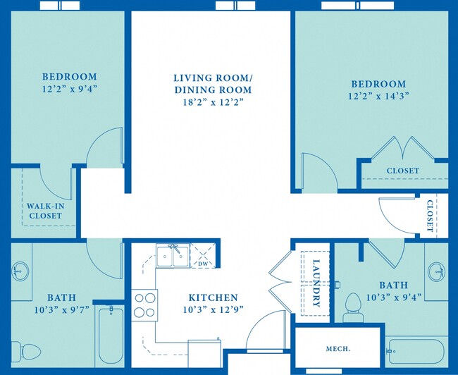 Floorplan - Magnolia Gardens Senior Apartments