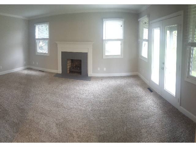 Living Room with Gas Fireplace - Berkshire Commons