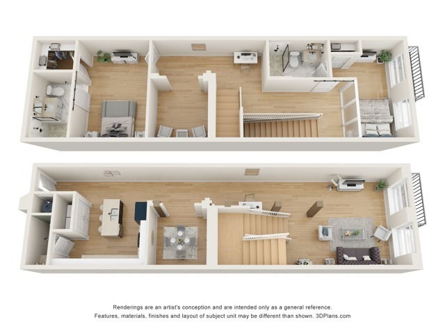 Bravo Floor Plan (2x2.5) - Theatre Lofts