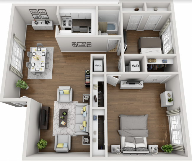 Floorplan - Crestwood Place Apartments