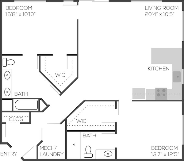 Floorplan - Adams Edge Apartments