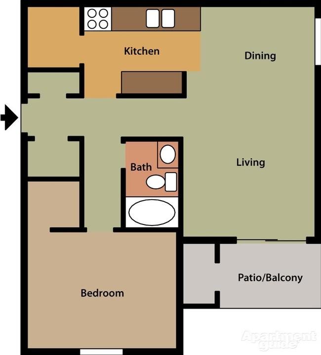 1BR/1BA - Falcon Pointe Apartments