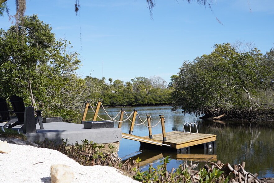 Back Yard with Dock - 6716 Arroyo Dr