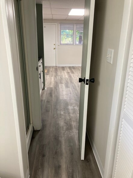 View from bath to main room - 1003 E Hunter Ave