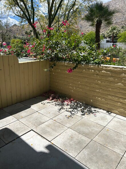 Private Rear Yard waiting for your special touch - 1950 S Palm Canyon Dr