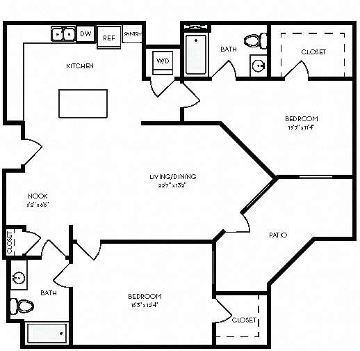 Floorplan - Villas on the Boulevard