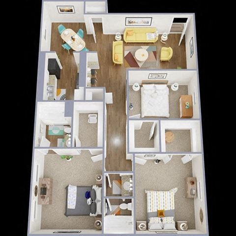 Floorplan - La Bella Apartments