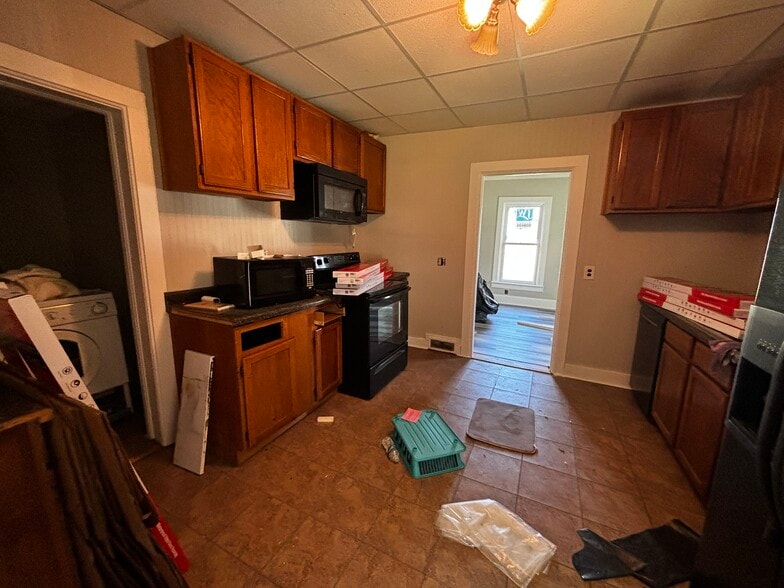 Kitchen from back door - 420 E 2nd Ave