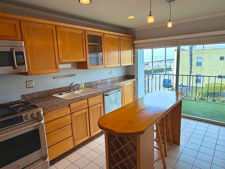 View from Kitchen and Balcony with Ocean/Pier views - 1649 Appian Way