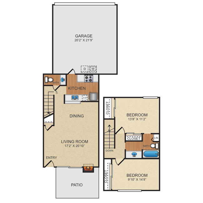 Floorplan - Fountain Park Apartments