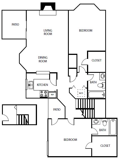 Floorplan - Lake Village West Apartments