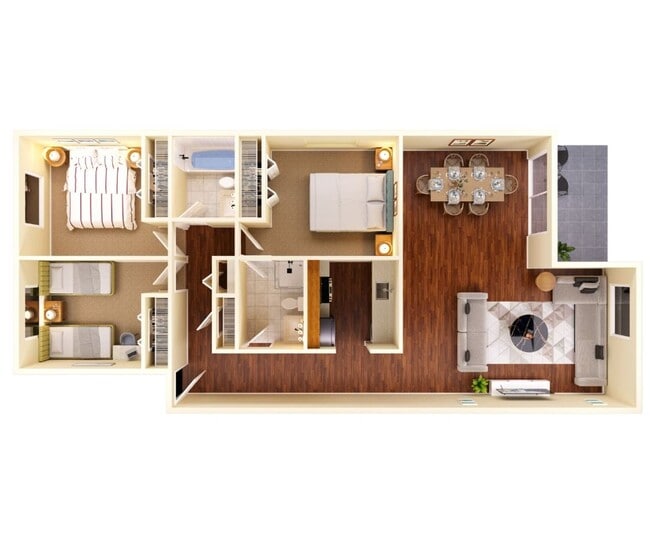 Floorplan - Village Square Apartments