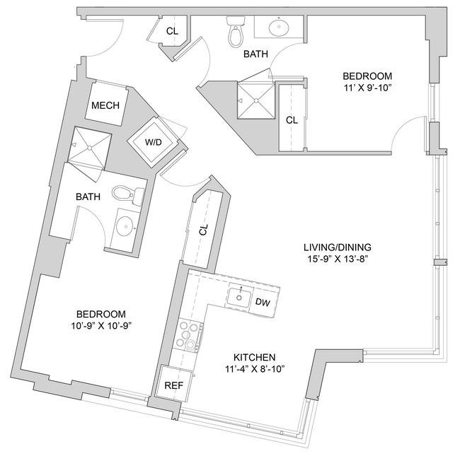Floorplan - The Modern at Art Place