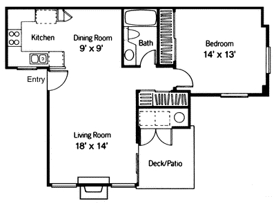 Floorplan - Oak Park Apartment Homes