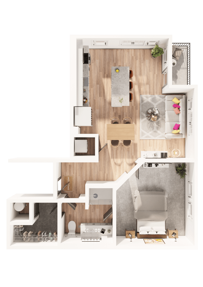 Floorplan - Arapahoe Square Apartments