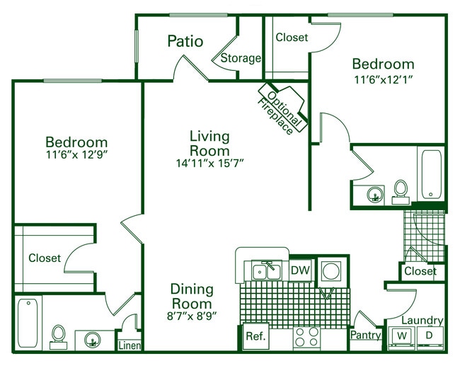 Floorplan - Verandas at Taylor Oaks