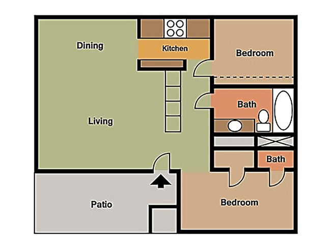 Floorplan - Norte Villas Apartments