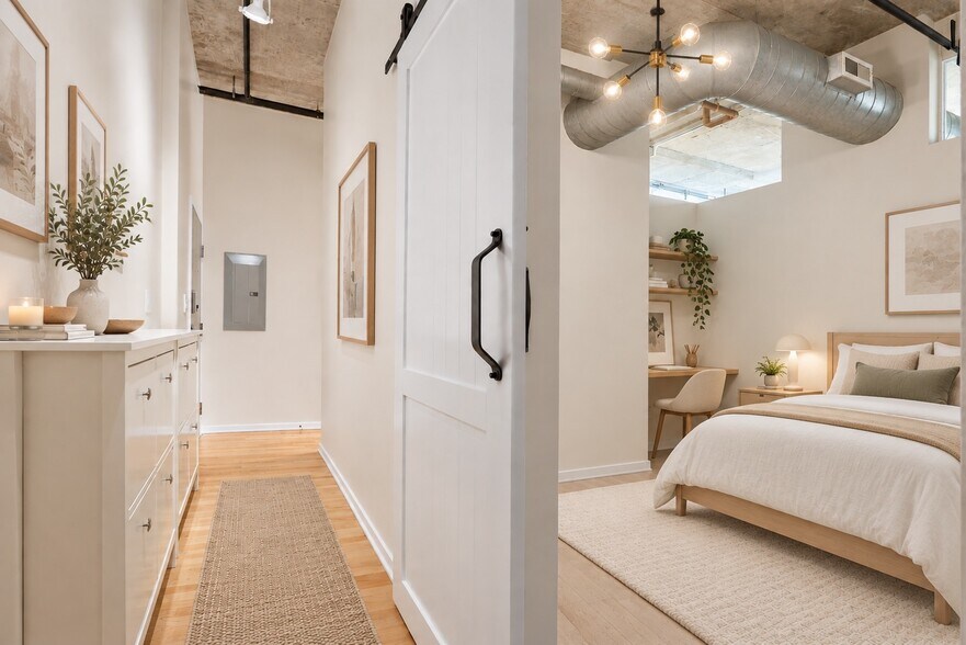 Hallway - Virtually Staged - 933 W Van Buren St