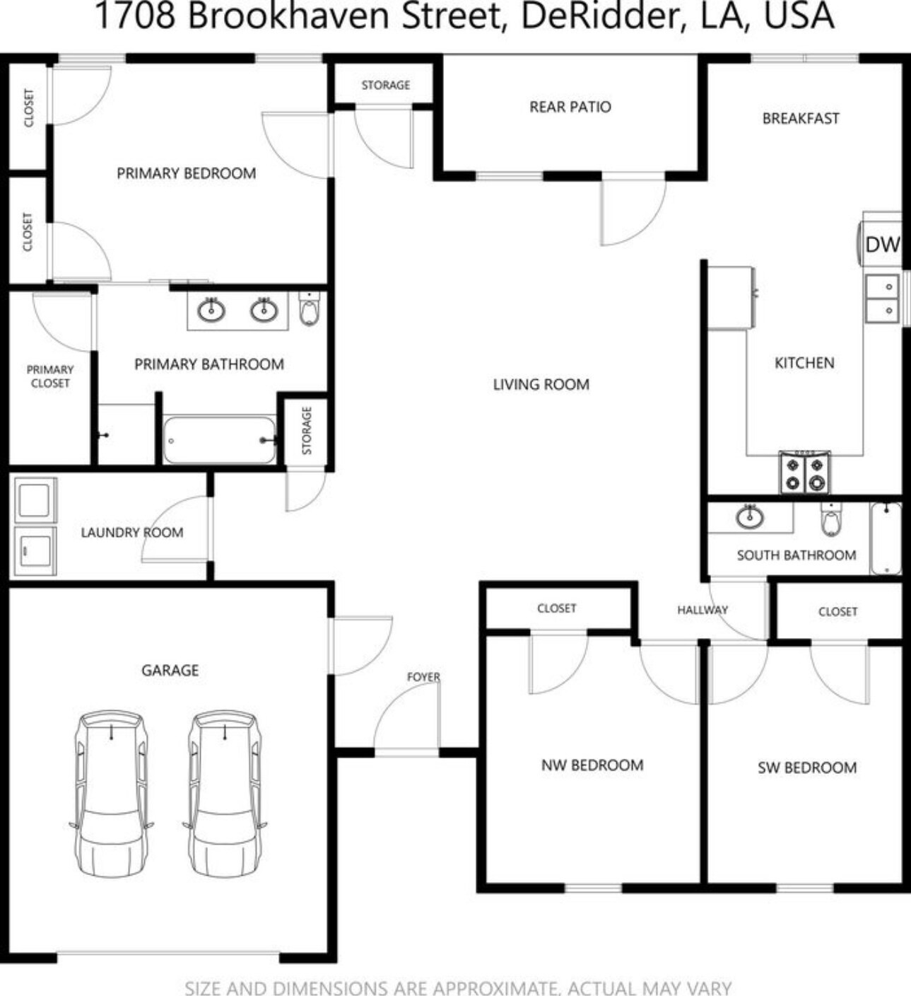 Floorplan - 1708 Brookhaven St