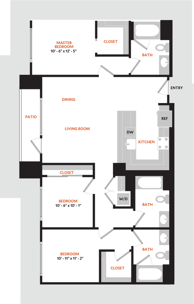 Floorplan - Hiro Apartments