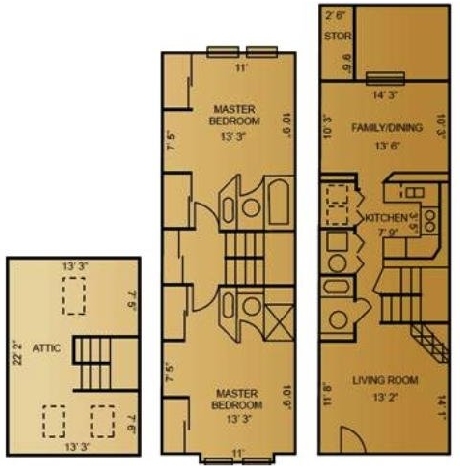 2BR/2.5BA - Vine Gate Apartments