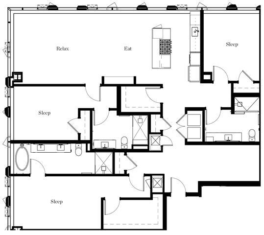 Floorplan - The Residences at Rainier Square