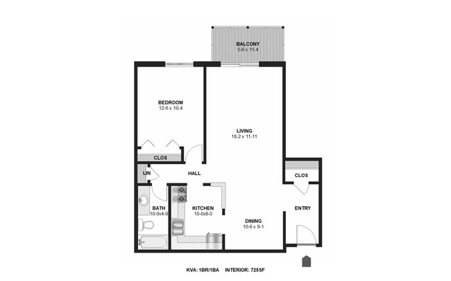 Floorplan - Kaposia Valley Apartments