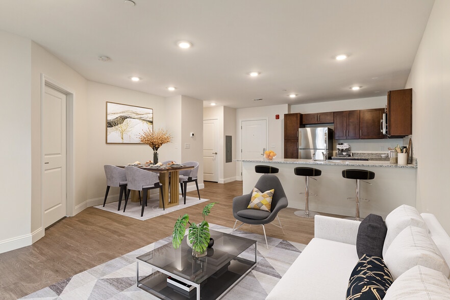 1 Bedroom - Living & Dining Area - Beaver Brook Crossing Apartments