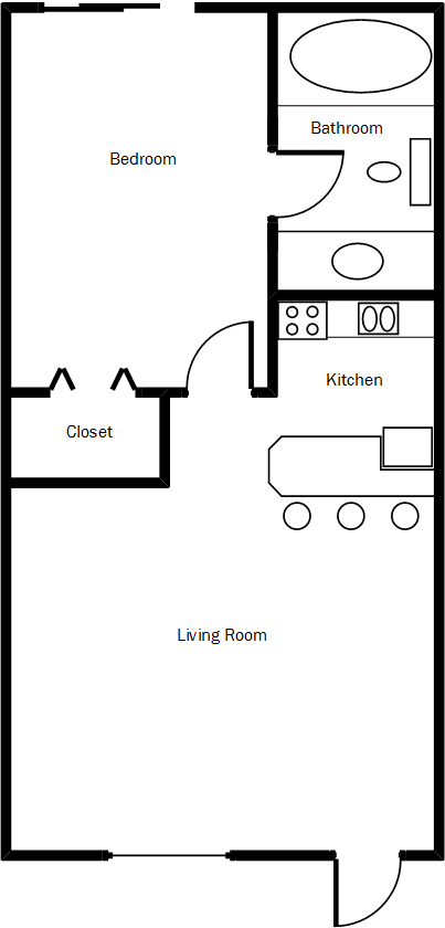 Floorplan - Lakes at Largo Apartments