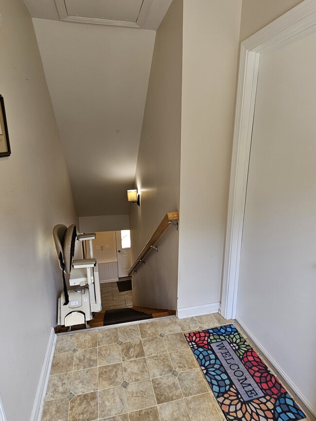 Stairway with stairlift - 18 Buttercup Ln