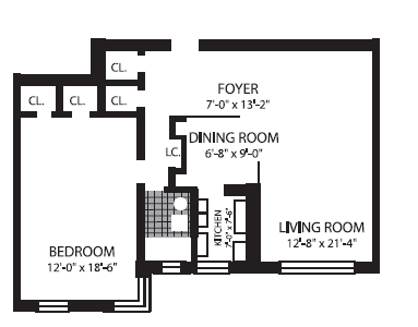 1BR/1BA - The Hyde Park