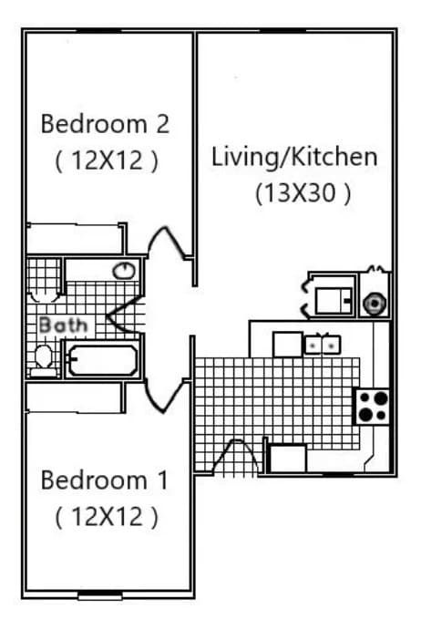 Floorplan - University Village Student Housing