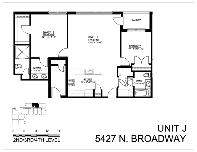 Floorplan - 5427 N Broadway