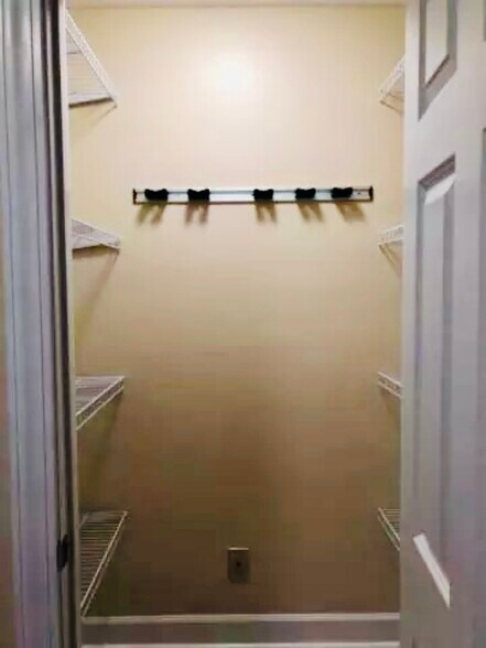 New owners converting closet into a first floor half bath - 1149 Cooper Dr