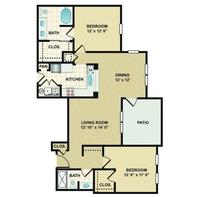 Floorplan - Stonepost Ranch Apartment Homes