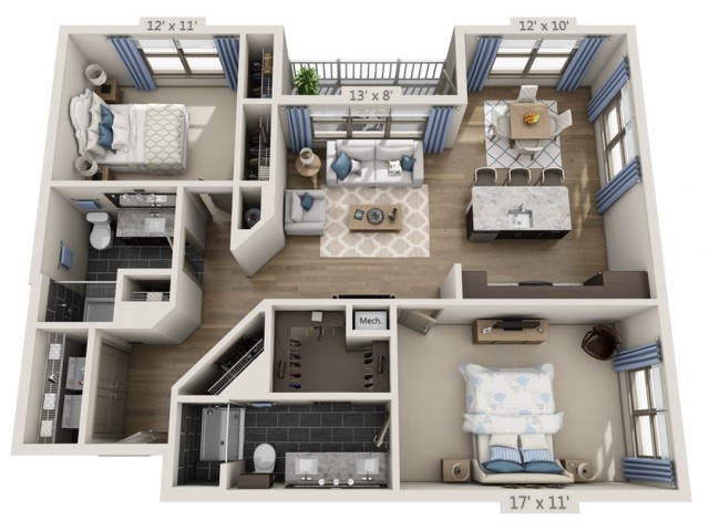 Floorplan - Overture Fair Ridge 62+ Active Adult Apart...